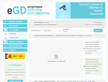 Tablet Screenshot of empresasgestiondocumental.com